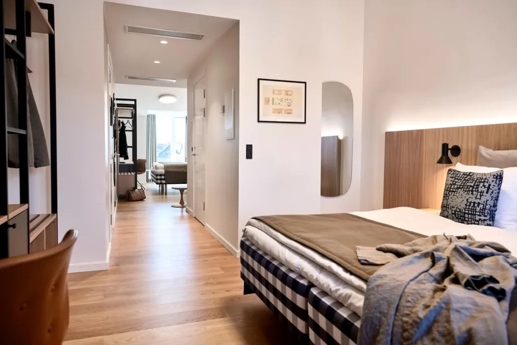 Hotel Oasia guest room in Aarhus
